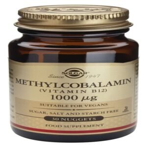 Vitamina B12 1.000 mcg (Metilcobalamina) · Solgar · 30 comprimidos