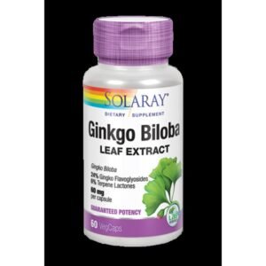 Ginkgo Biloba · Solaray · 60 cápsulas