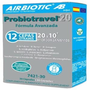 Probiotravel 20 · Airbiotic · 30 cápsulas