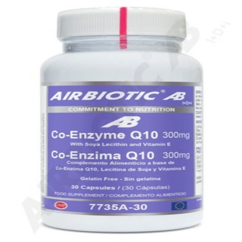 Co-Enzima Q10 300 mg · Airbiotic · 30 cápsulas