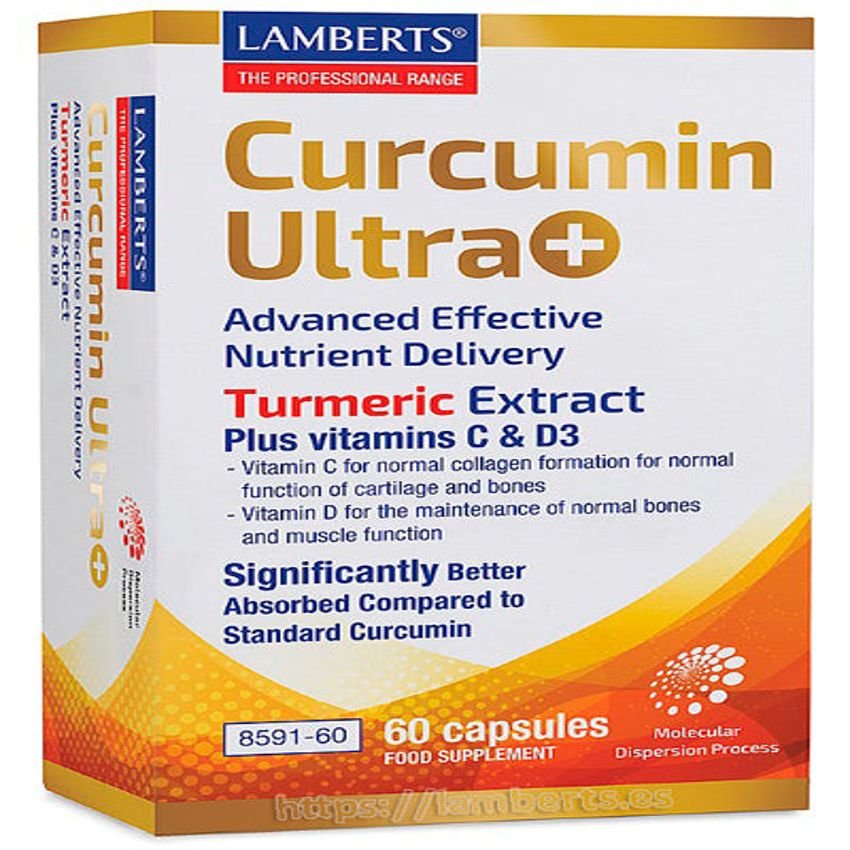 Curcumin Ultra+ · Lamberts · 60 cápsulas