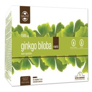 Ginkgo Biloba Forte 1.500 mg · Naturmil · 20 ampollas