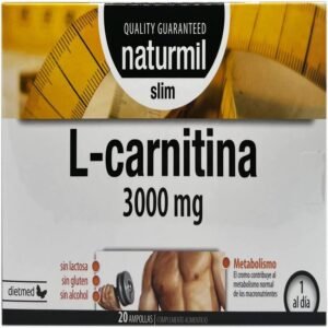 L-Carnitina 3.000 mg Slim · Naturmil · 20 ampollas