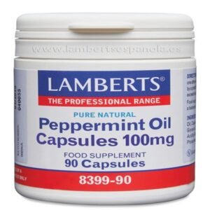 Aceite de Menta 100 mg · Lamberts · 90 cápsulas