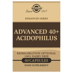 40 Plus Acidophilus Avanzado · Solgar · 60 cápsulas