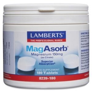 MagAsorb · Lamberts · 180 comprimidos
