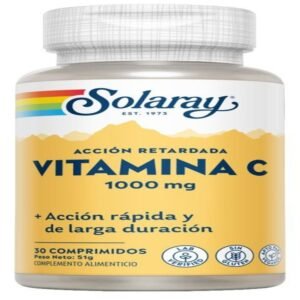 Vitamina C 1.000 mg - Acción Retardada SMALL · Solaray · 30 comprimidos