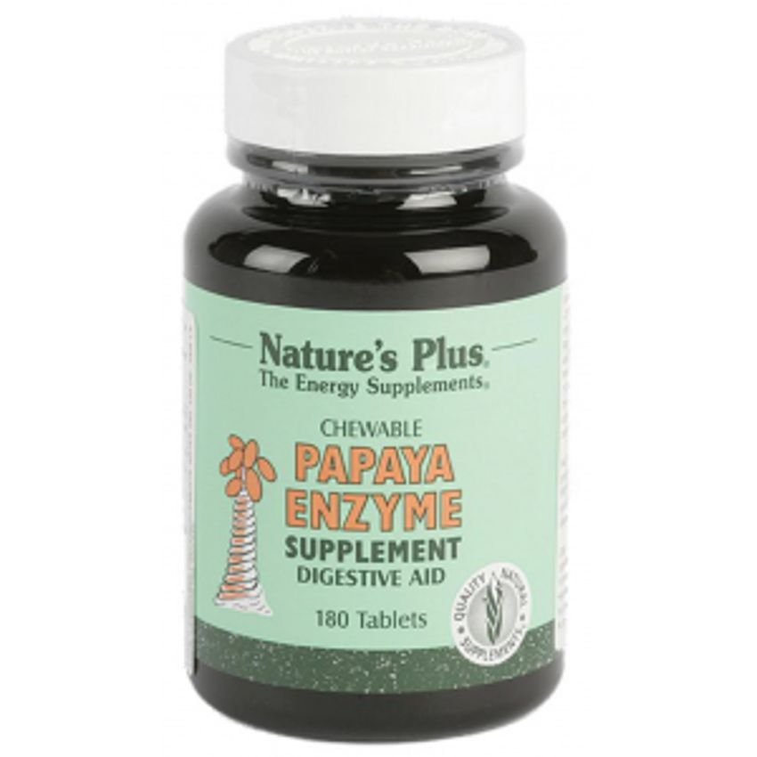 Papaya Enzyme · Nature's Plus · 180 comprimidos