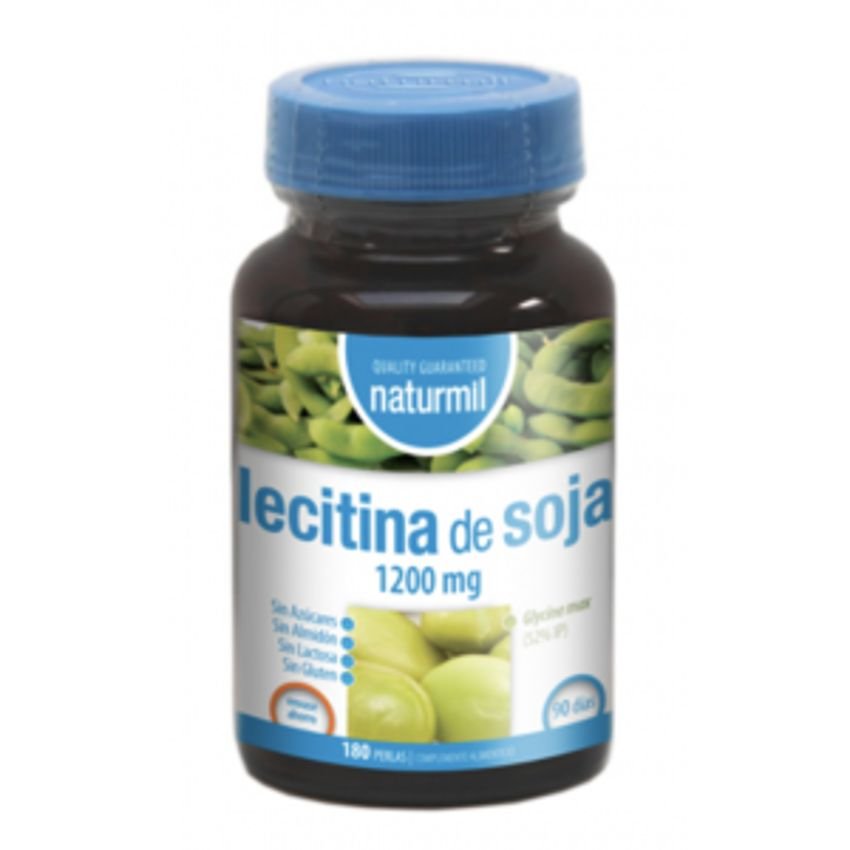 Lecitina de Soja 1.200 mg · Naturmil · 180 perlas