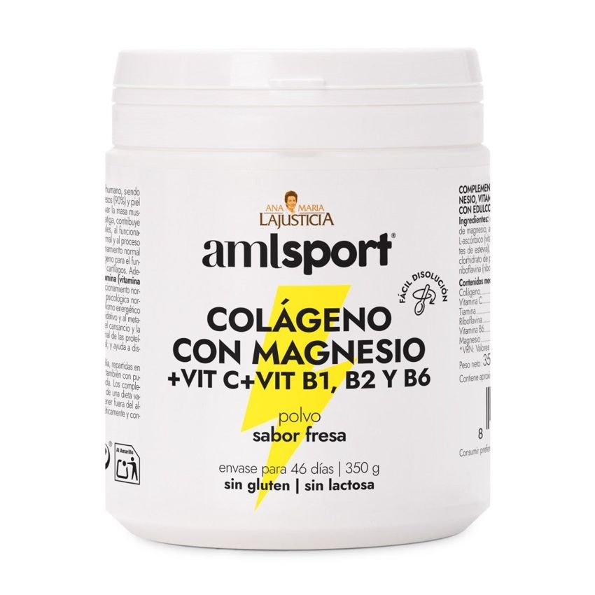 Colágeno con Magnesio + Vitamina C Fresa AMLSport · Ana Maria LaJusticia · 350 gramos