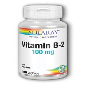 Vitamina B2 100 mg · Solaray · 100 cápsulas