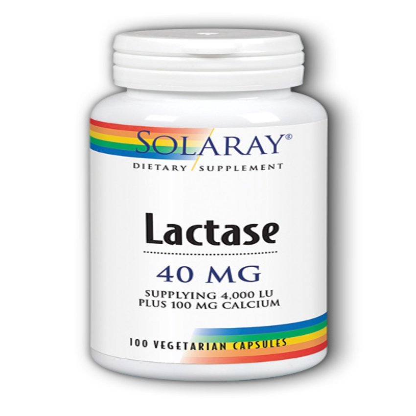 Lactase 40 mg 4000 FCC · Solaray · 100 cápsulas