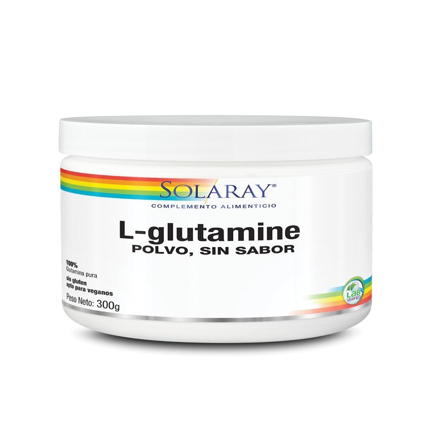 L-Glutamine Polvo · Solaray · 300 gramos