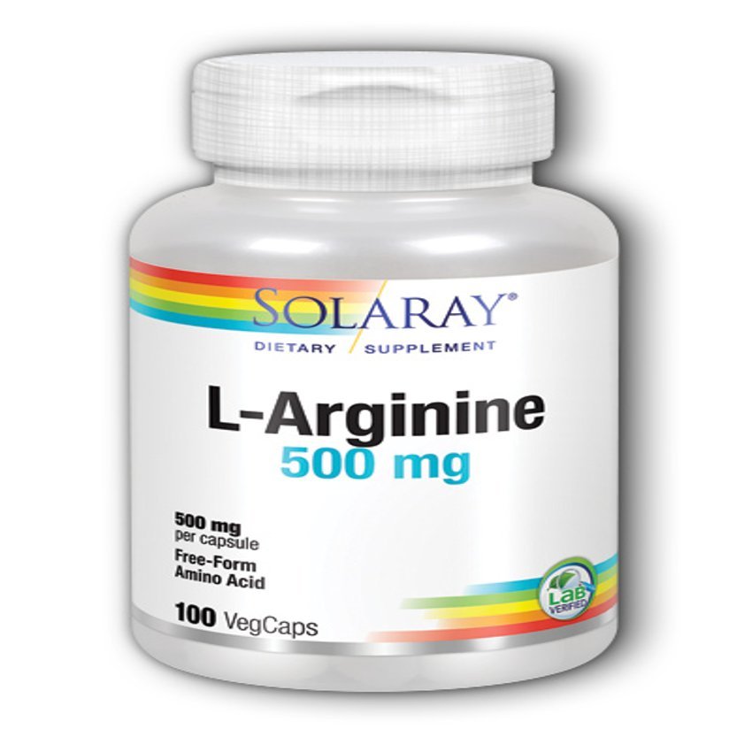 L-Arginine 500 mg · Solaray · 100 cápsulas