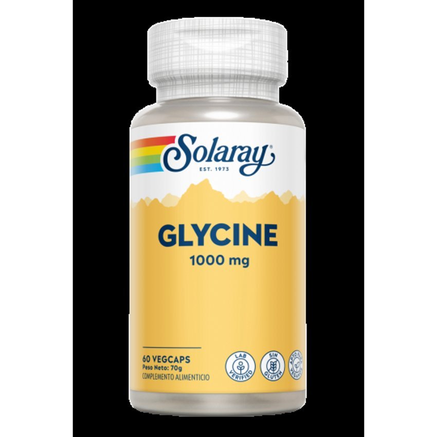 Glicina 1.000 mg · Solaray · 60 cápsulas