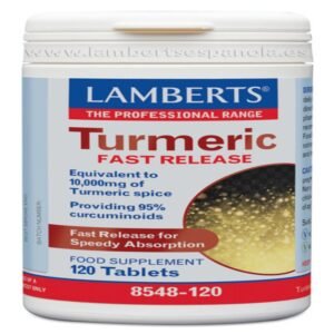 Cúrcuma - Liberación Rápida · Lamberts · 120 comprimidos