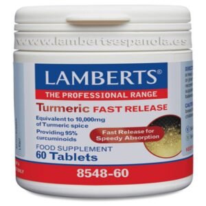 Cúrcuma - Liberación Rápida · Lamberts · 60 comprimidos