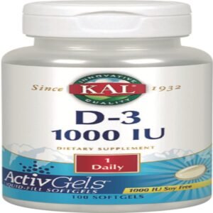 Vitamina D3 1000 UI · Kal · 100 perlas