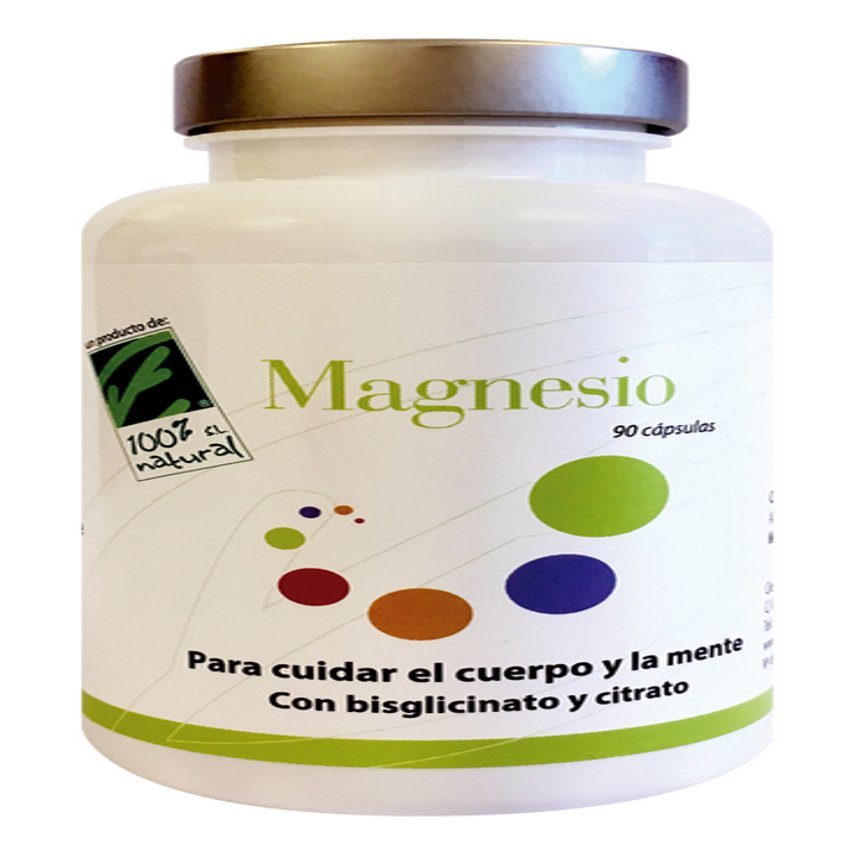 Magnesio · 100% Natural · 90 cápsulas