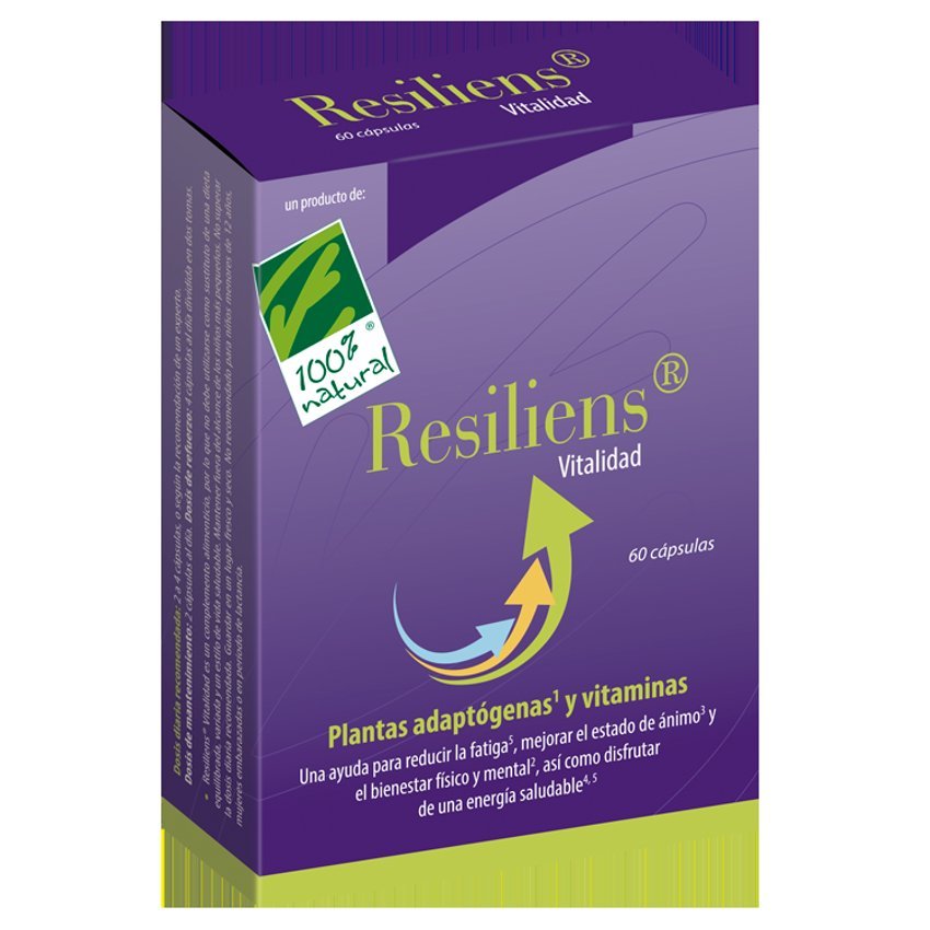 Resiliens Vitalidad · 100% Natural · 60 cápsulas