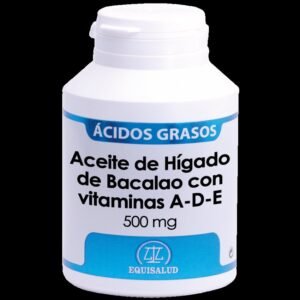 Aceite de Hígado de Bacalao con Vitaminas A-D-E · Equisalud · 180 perlas