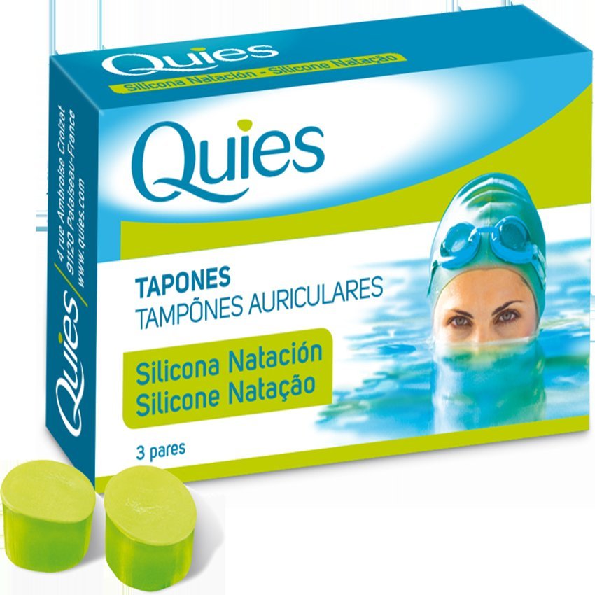 Tapones para Natación - Adultos · Quies · 6 unidades