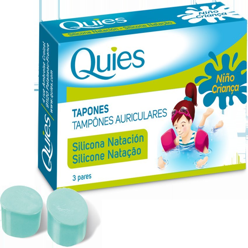 Tapones para Natación - Niños · Quies · 6 unidades