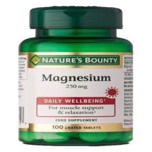 Magnesio 250 mg · Nature's Bounty · 100 comprimidos