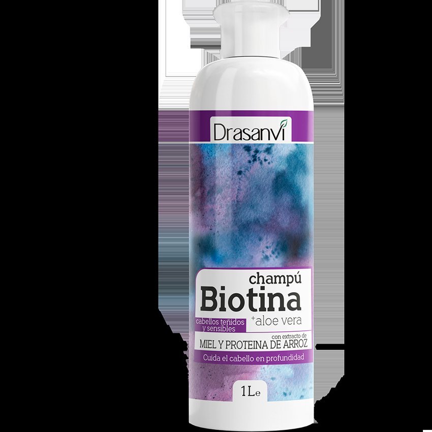 Champú Biotina y Aloe Vera - Cabellos Teñidos y Sensibles · Drasanvi · 1 litro