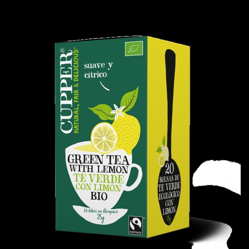Te Verde con Limón BIO · Cupper · 20 filtros