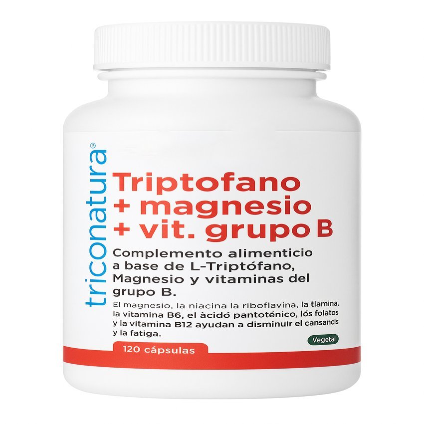 Magnesio + Triptofano + Vitaminas B · Triconatura · 120 cápsulas