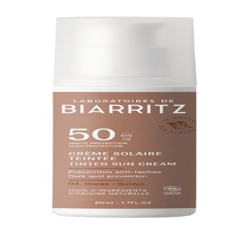 Crema Solar Facial SPF50 - Color Dorado · Laboratoires de Biarritz · 50 ml