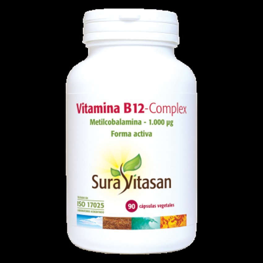 Vitamina B12 Complex · Sura Vitasan · 90 cápsulas