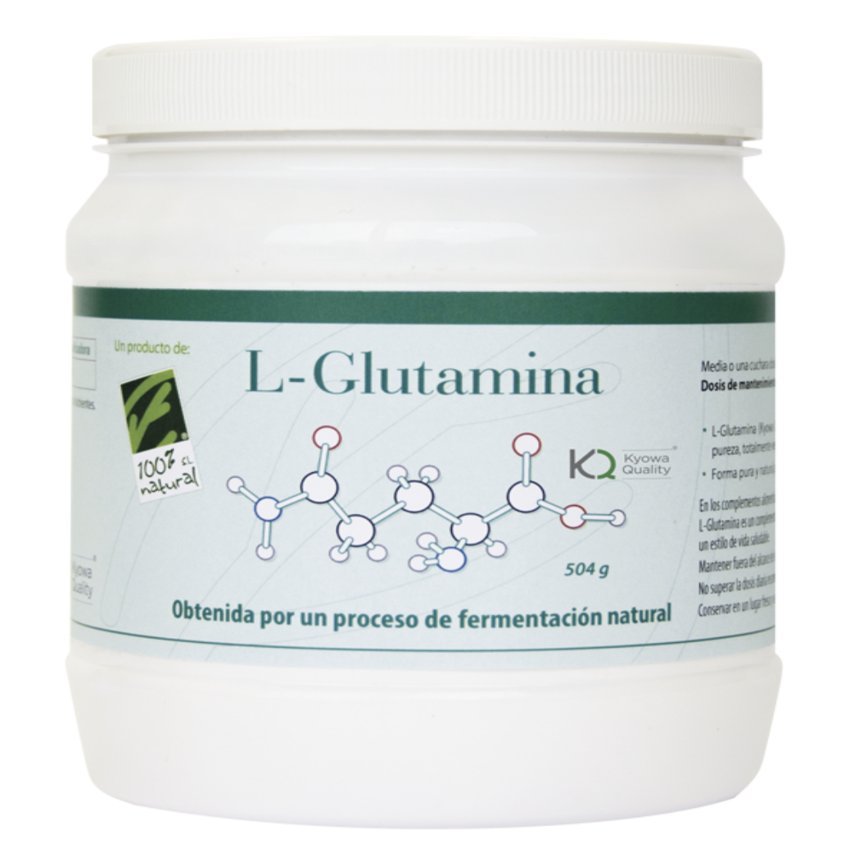 L-Glutamina · 100% Natural · 504 gramos
