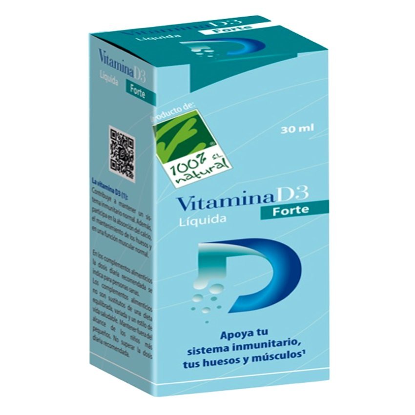 Vitamina D3 Líquida Forte · 100% Natural · 30 ml