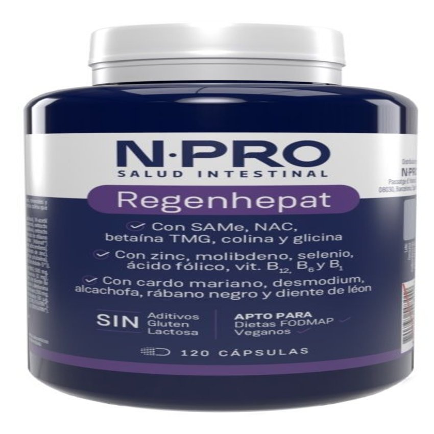 REGEN Hepat · NPro Salud Intestinal · 120 cápsulas