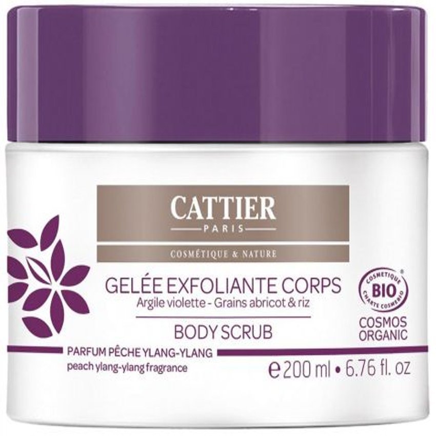 Gel Exfoliante Corporal Arcilla Púrpura · Cattier · 200 ml