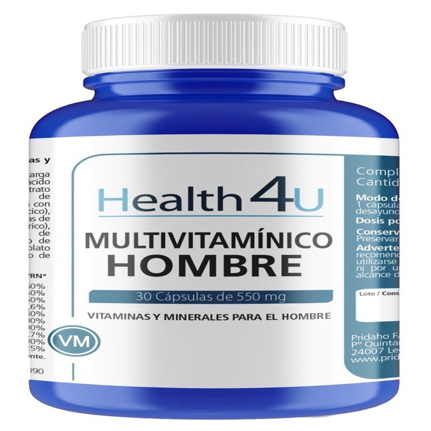 Multivitamínico Hombre · Health4U · 30 cápsulas