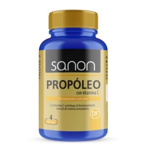 Propóleos con Vitamina C · Sanon · 120 comprimidos masticables