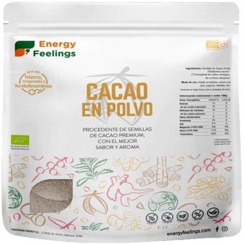 Cacao en Polvo · Energy Feelings · 1 kg