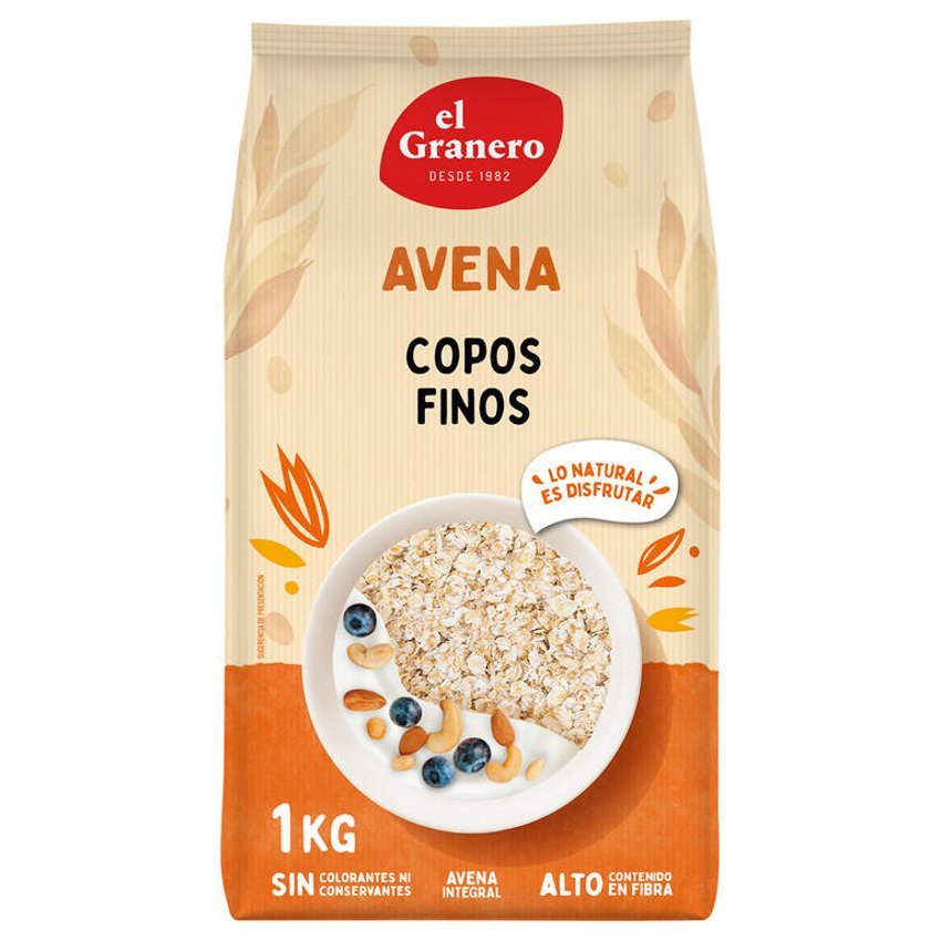 Copos Suaves de Avena Integral · El Granero Integral · 1 kilo
