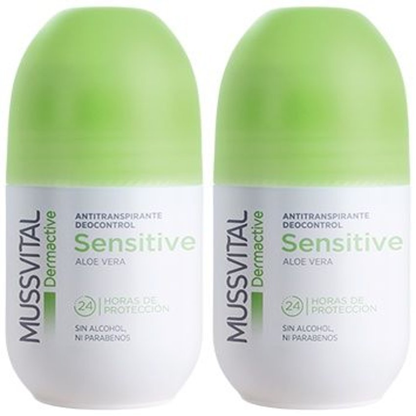 Pack Mussvital Dermactive Desodorante Roll-On Sensitive · Mussvital · 2x75 ml