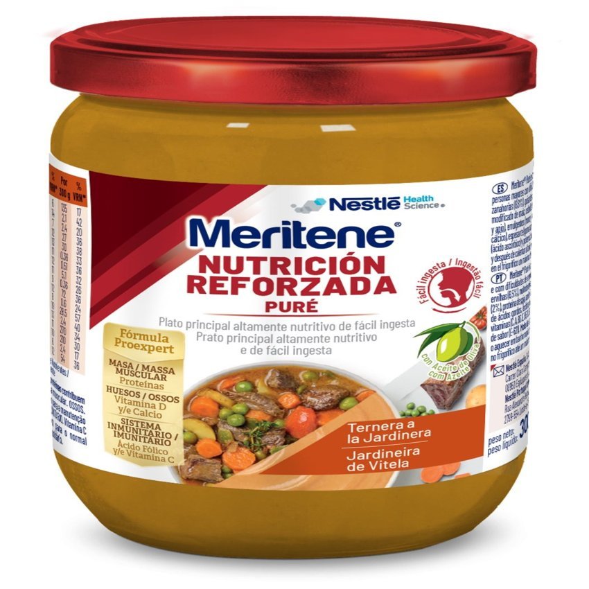 Meritene Puré Ternera a la Jardinera · Nestlé · 300 gramos