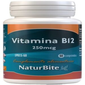 Vitamina B12 250 mcg · NaturBite · 60 comprimidos