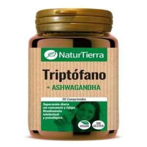 Triptófano + Ashwagandha · NaturTierra · 30 comprimidos