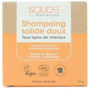 Champú Sólido de Aguacate y Almendra · Alphanova · 75 gramos