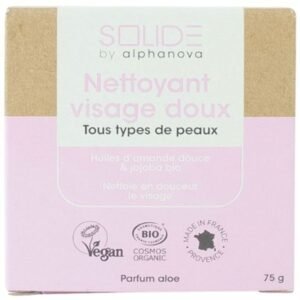 Limpiador Facial Sólido Suave · Alphanova · 75 gramos