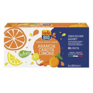 Zumo de Naranja, Zanahoria y Limón Bio · Isola Bio · 3x200 ml