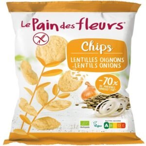 Chips de Lentejas con Cebolla · Le Pain des Fleurs · 50 gramos [Caducidad 05/2026]