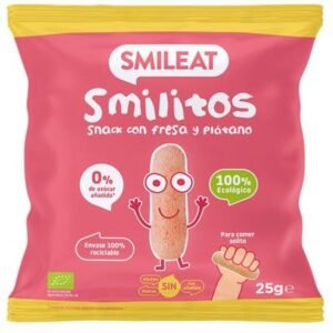 Smilitos Ecológicos de Fresa y Plátano · Smileat · 25 gramos